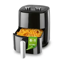 GOURMETmaxx Heißluftfritteuse 3,1L mit Timer & 6 Funktionen – energiesparend frittieren ohne Öl | 1350 W