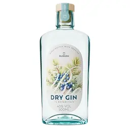 Burgen Drinks Dry Gin Bio - Klassisch fruchtig mit Wacholder und Orange (0,5 l)