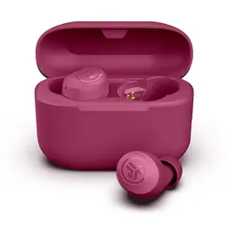 JLab Go Air Pop In Ear Kopfhörer, kabellos und Bluetooth, 35+ Std. mit Mikrofon, USB-C Ladebox, Dunkelrosa