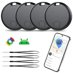 Bluetooth Schlüsselfinder für Schlüssel, Koffer und Gepäck, kompatibel mit Google Find Hub (Android, 4er-Pack)
