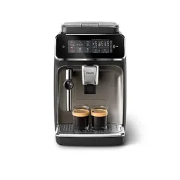 Philips 3300 Kaffeevollautomat - 5 Getränke, Touch-Display, Milchaufschäumer, 100% Keramikmahlwerk, Schwarzchrom (EP3326/90)