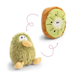 NICI Kuscheltier Kiwi 15cm, 2-in-1 Wendefunktion, weich zum Kuscheln und Spielen