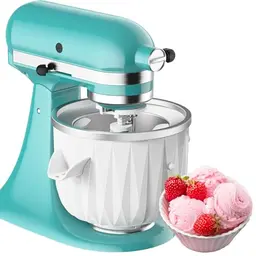 Coolcook Eiscremeaufsatz für Kitchenaid - Eismaschine für Sorbet, Gelato und Frozen Joghurt
