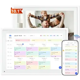 TABWEE P10 WIFI Digitaler Kalender & Bilderrahmen, 10,1'' Ideal für Familie und Konferenzen