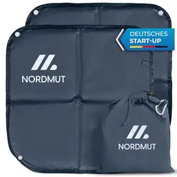 NORDMUT® Faltbares Sitzkissen für Outdoor - Wasserdichtes Kissen für Camping, Wandern und Stadion