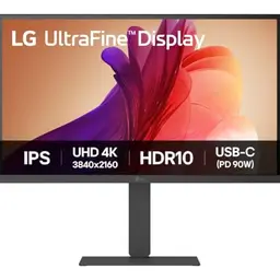 LG 27" 4K UHD Monitor mit HDR10, IPS, USB-C, Bluetooth, Schwarz