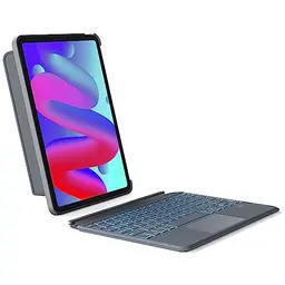 Inateck Hülle mit Tastatur für iPad 11 (A16)/10. Gen. und iPad Air 5/4, QWERTZ, Grau