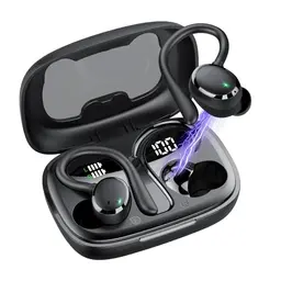 Kabellose Bluetooth 5.3 Sportkopfhörer mit tiefem Bass, 72 Std Akkulaufzeit, IP7 wasserdicht und Touch Control