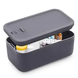 chefeggukk Kleine abschließbare Box mit Kombinationsschloss - Sicherer Aufbewahrungsort für Medikamente, Snacks & mehr - BPA-frei
