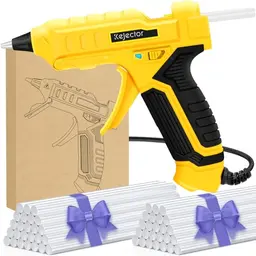 Feuerfeste 60W Heißklebepistole mit 50 Heißklebesticks für DIY Kunst und schnelle Reparaturen