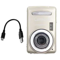 Akozon Digitalkamera 16MP mit 4X Zoom und 2,4 Zoll LCD Display - Gold
