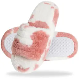 Tofern Damen Memory Foam Hausschuhe – Flauschige Pantoffeln mit Anti-Rutsch Sohle, Modische Geschenkidee