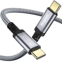 Wengshini 2M USB C auf USB C Kabel - 240W, 20Gbps für Laptop, Handy, Tablet und Monitor