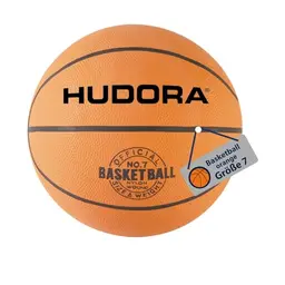 HUDORA Basketball Größe 7 orange - Gummi-Basketball für Indoor & Outdoor, ideal für Kinder und Erwachsene