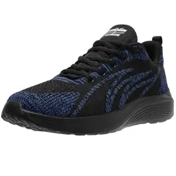Littleplum Herren Sneaker und Damen Laufschuhe in 10 Farben, Größen 36-46, Blau Schwarz, Größe 37 EU