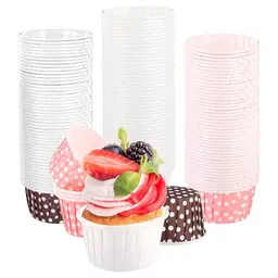 150 Stück Muffinförmchen, Fettdicht für Cupcakes, Papier Muffinform für Geburtstag und Hochzeit