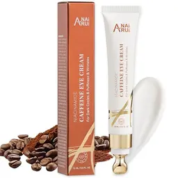 ANAiRUi Koffein-Augencreme gegen dunkle Augenringe und Schwellungen, 0.5 FL OZ