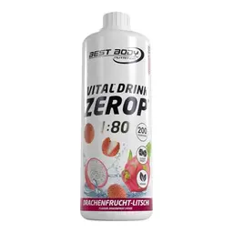 Best Body Nutrition Zerop Getränkekonzentrat Drachenfrucht & Litschi, 1 l