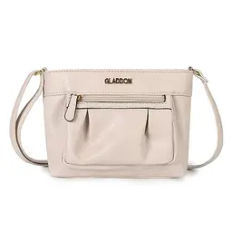 Gladdon Damen Handtasche Beige - Leichte Multi Pocket Umhängetasche im Vintage-Stil