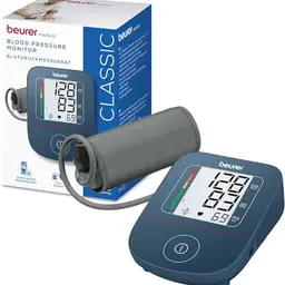 Beurer BM 25 Oberarm-Blutdruckmessgerät, einfache Bedienung, genaue Messung, Arrhythmie-Erkennung, mit Manschette, Bluetooth, Blau