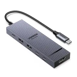 UGREEN Revodok Pro 106 USB C Hub mit HDMI 4K und 100W PD - Kompatibel mit iPhone, iPad, Mac mini und Steam Deck