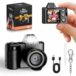 Maxmango Mini Schlüsselanhänger Digitalkamera – 1080P FHD Retro Kamera mit 1,3" Farbdisplay, kompakt & portabel für Reisen & Vlogging