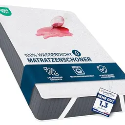 Utopia Bedding Matratzenschoner 160x190 cm Wasserdicht mit elastischen Eckbändern, Oeko-TEX zertifiziert