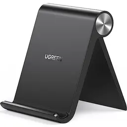 UGREEN Tisch Handyhalter klappbar, kompatibel mit iPhone 16-12 Pro Max, Galaxy S23 Ultra bis 7,9 Zoll (Schwarz)