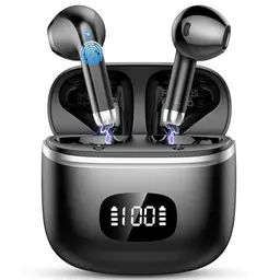 Bluetooth Kopfhörer Kabellos mit Noise Cancelling, 40 Std Spielzeit, In Ear HiFi Stereo, Ideal für Arbeit und Sport
