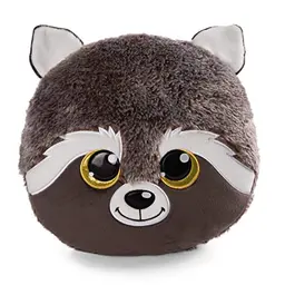 NICI GLUBSCHIS Kissen Waschbär Clooney 33 cm – Weiches Kuschelkissen, Dekokissen für Kinder & Erwachsene, tolle Geschenkidee
