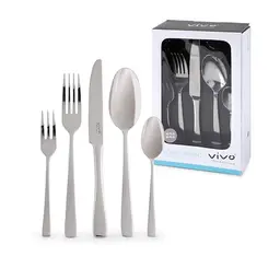vivo Tafelbesteck 30-tlg. für 6 Personen, Edelstahl rostfrei, spülmaschinengeeignet