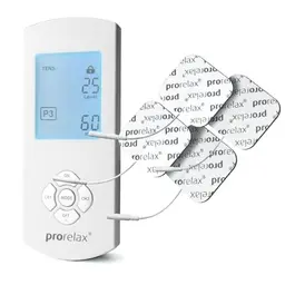 prorelax TENS/EMS Duo Comfort | Elektrostimulationsgerät für Schmerztherapie und Muskelaufbau | Großes, beleuchtetes Display