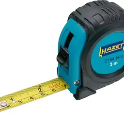 HAZET Maßband 2154N-3 | 3 Meter, widerstandsfähige Beschichtung und automatisches Einziehen