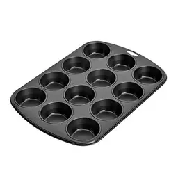 Kaiser Inspiration Muffinform für 12 Muffins, antihaftbeschichtet, 38 x 27 cm, schwarz