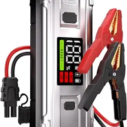 Booster Auto Starthilfe Powerbank 3000A für 12V Benzin & Diesel Motor, Jump Starter mit Sicherheitskabel & Schnellladung