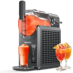 INOVIVA Slush Maschine 2L für Zuhause mit Selbstreinigung - 5 Programme für Slushies, Margaritas, und Milchshakes