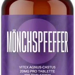 Mönchspfeffer hochdosiert - 400 Tabletten - 20mg pro Tablette - Vegan, in Deutschland hergestellt