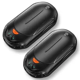 Wiederaufladbare Handwärmer 2er Set, 6000mAh Elektrischer Taschenwärmer für Outdoor, Sport und Camping