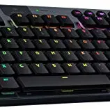 Logitech G915 TKL Tenkeyless RGB Gaming-Tastatur, kabellos, Low-Profile, für Laptop und PC, Schwarz