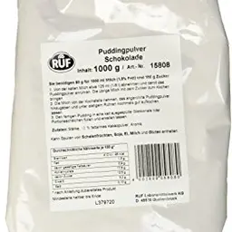 RUF Schokoladen-Pudding, 5er Pack (5x1000g) - Ideal für Großküche und Kantine, ohne Zusatzstoffe