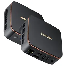 Blackview MP20 Mini PC - 8GB RAM, 256GB SSD, 4K Dual Display, WiFi 6 - Perfekt für Zuhause und Büro