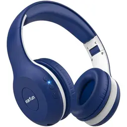 EarFun Bluetooth Kopfhörer für Kinder, 40 Std Akku, Faltbar, Einstellbar, Kabellos, Blau