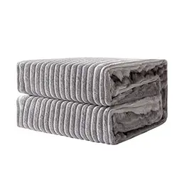 MIULEE Fleecedecke einfarbig flauschig für Bett und Sofa 220x240cm Grau