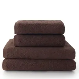 Top Towel Combo: Große Baumwoll-Badetücher und Handtücher, 4 Stück, Braun