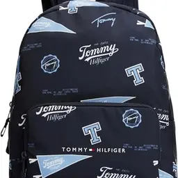 Tommy Hilfiger Kinder Rucksack Essential mit Logo-Print, Blau