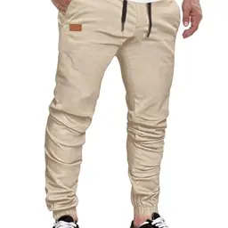 Meilicloth Leichte Sommer Cargohose Herren - Lang Trainings- & Sporthose für Freizeit & Outdoor in Aprikose