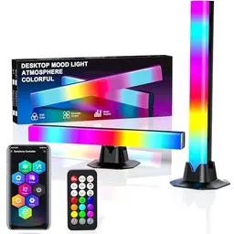 FUPT LED Lightbar [2 Stück] RGB Gaming Lampe für TV Hintergrundbeleuchtung mit Musik-Sync und APP Steuerung
