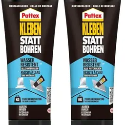 Pattex Montagekleber 340g, wasserresistent, universell, hochfest, für innen & außen, 2 Stück