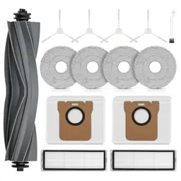 14 Teile Zubehör für Dreame L10s Ultra / L10 Ultra & Xiaomi X20+ Saugroboter mit Wischtüchern, Seitenbürsten, Staubbeuteln und HEPA Filtern