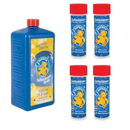 PUSTEFIX Nachfüllflasche 1 l mit 4 Original-Dosen à 70 ml